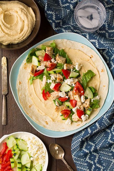 Wrap, Greek Hummus - calories, carbs, nutrition