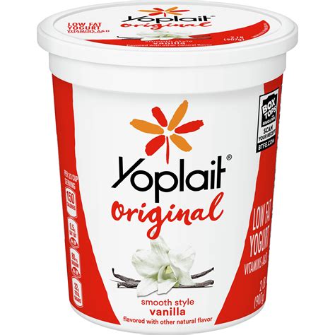 Yogurt Vanilla Low Fat Yoplait Bulk 1 oz - calories, carbs, nutrition