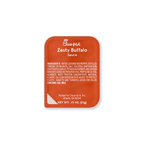 Zesty Sauce - calories, carbs, nutrition