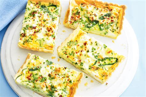 Zucchini and Feta Quiche - calories, carbs, nutrition