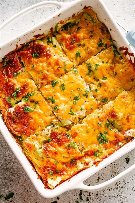 Zucchini Cheese Casserole - calories, carbs, nutrition