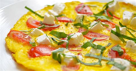 Zucchini, Tomato and Feta Omelet - calories, carbs, nutrition